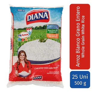 Diana Arroz Blanco 25 Unid 500 g