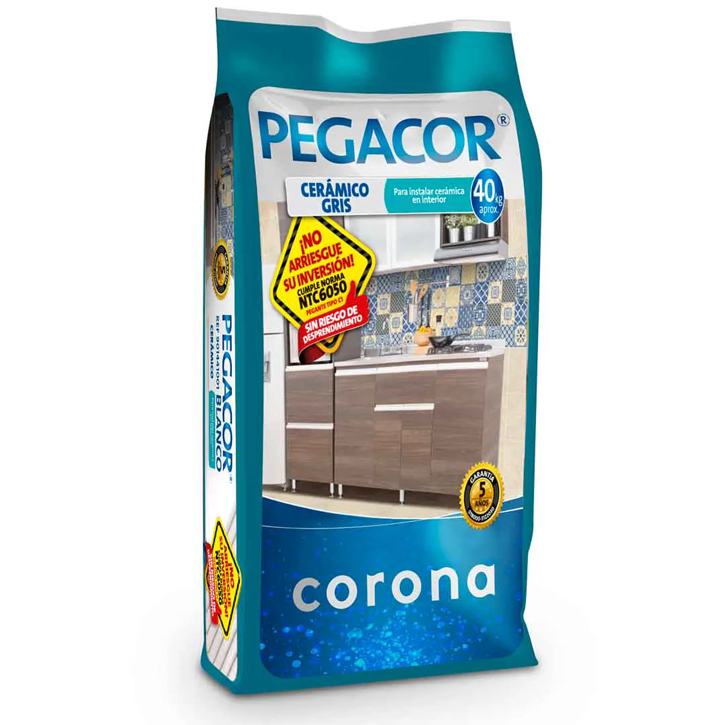 Pegacor cerámico gris Bulto x 40 Kg