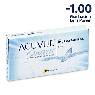 Acuvue Oasys 1.00 Lentes de Contacto Oasys Esferico 6 Unid