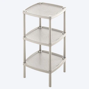 Mesa Multiusos Cuadrada 3 Niveles Taupé
