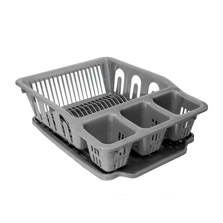 Platero con Bandeja Gris Plata