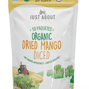 Just About Foods Mango Deshidratado Orgánico 15 Unid 28.35 g