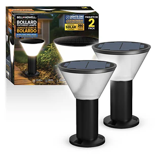 Bell + Howell Luces LED Tipo Bolardo para Caminos 2 Unid