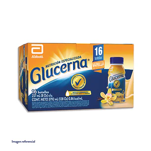 Glucerna Suplemento Líquido Sabor Vainilla 16 Unid 237 mL