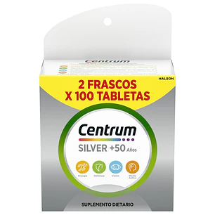 Centrum Silver Suplemento 2 Unid 100 Tabletas