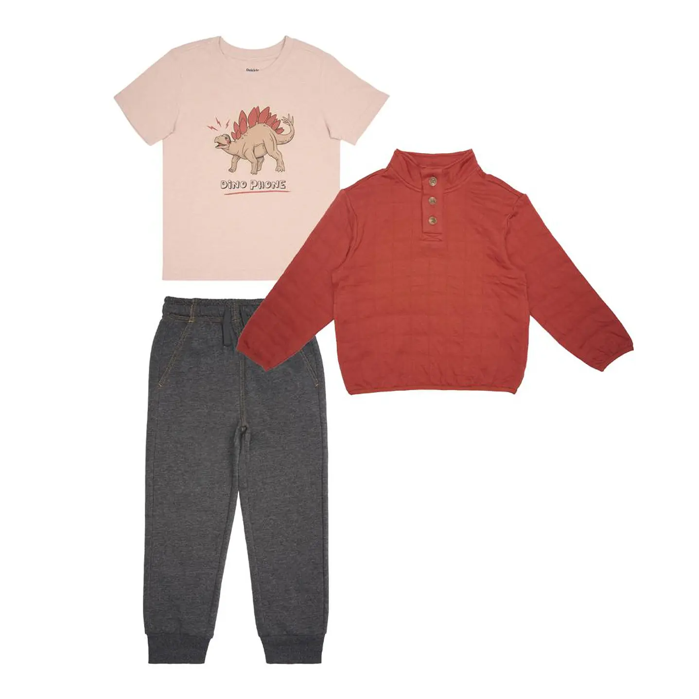 Pekkle Conjunto en Tejido Suave para Niño 3 Pzas
