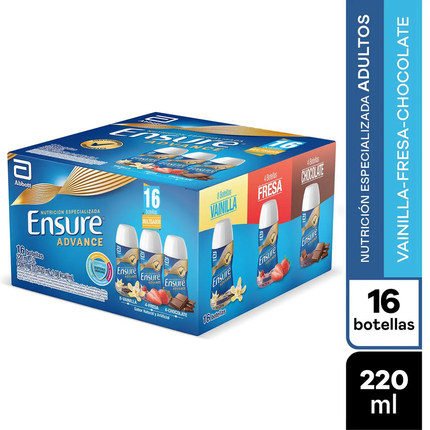 Ensure Advance Suplemento Sabor Surtido 16 Unid 220 mL