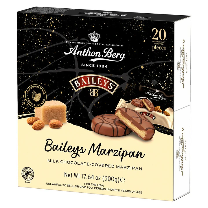 Anthon Berg Mazapán Cubierto Licor Baileys 20 Unid 25 g