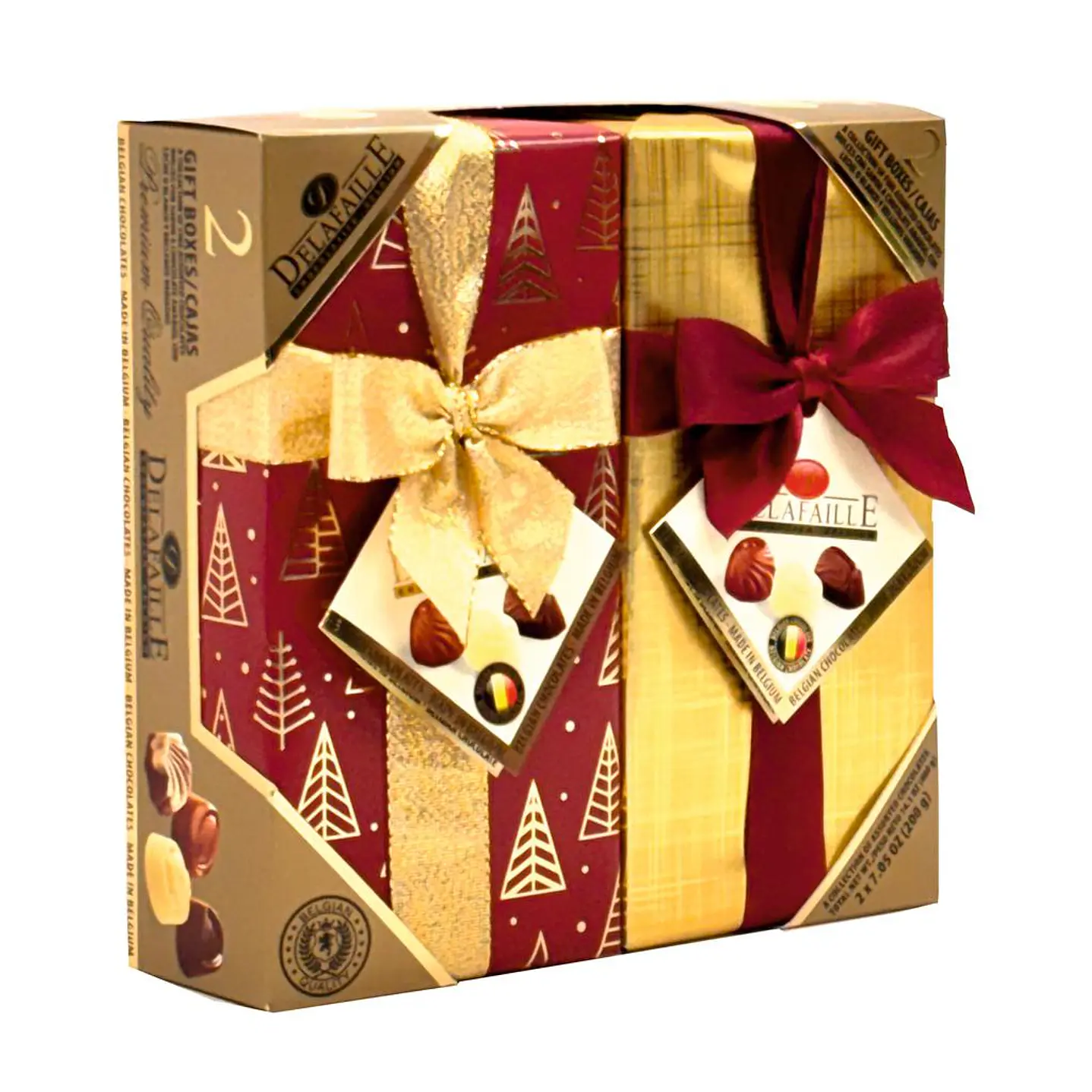 Delafaille Bombones de Chocolates Belgas Finos 2 Unid 200 g
