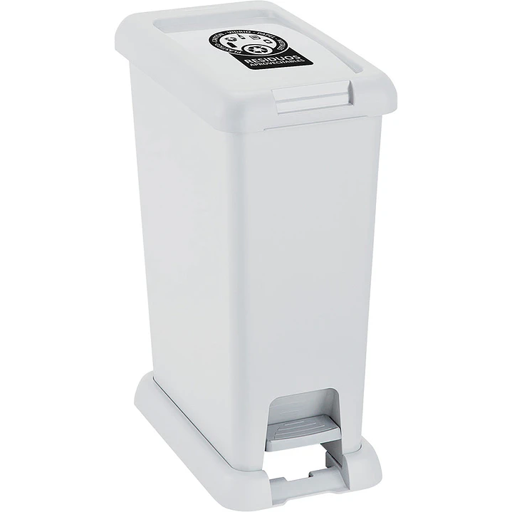 Basurero Pedal 35 L Blanco