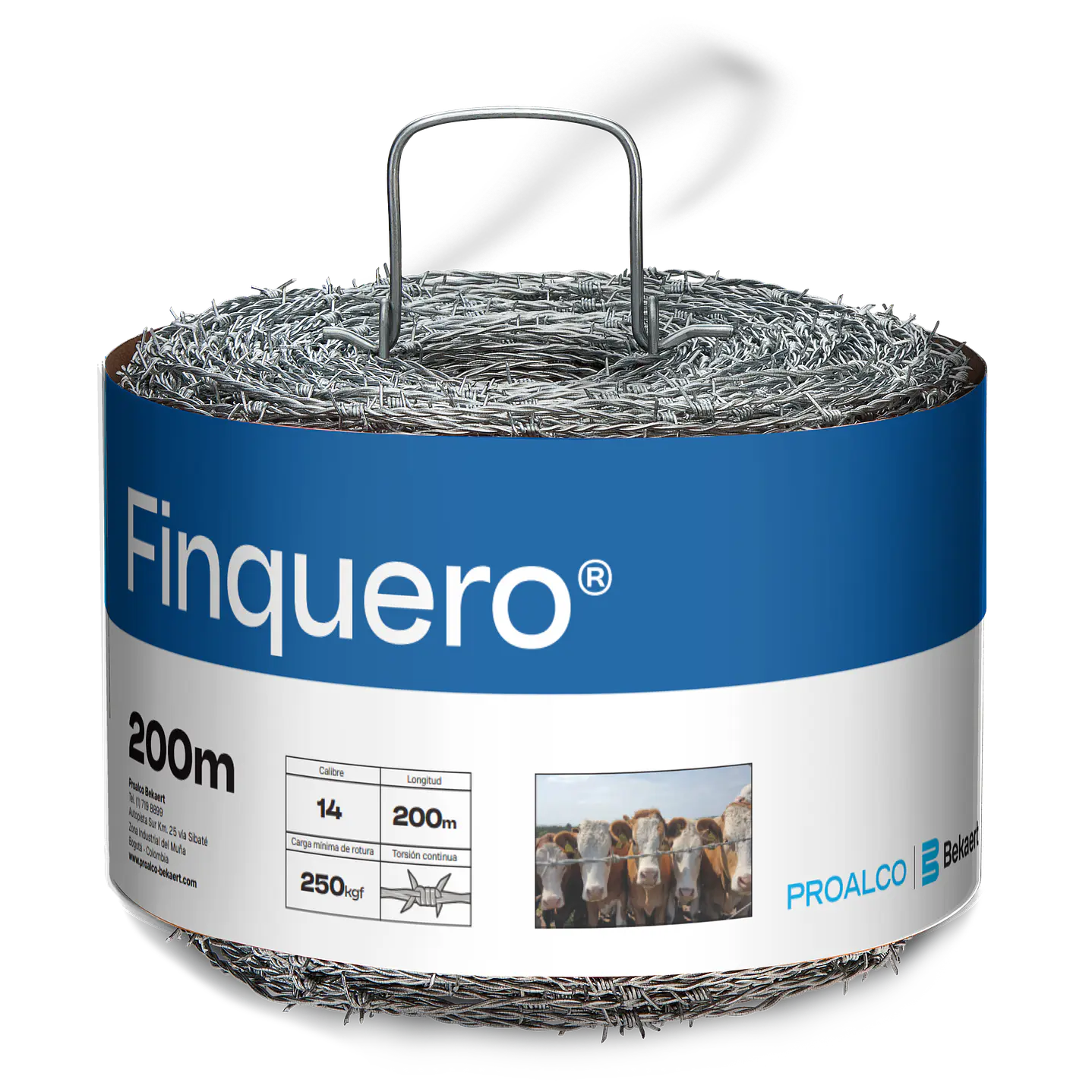 Púas Finquero calibre 14.0 X 200 mts