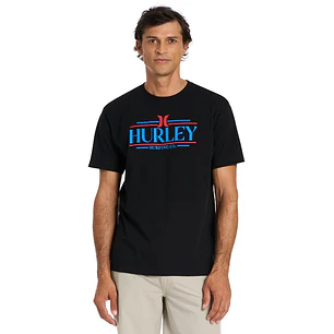 Hurley Camiseta Estampada Manga Corta Hombre