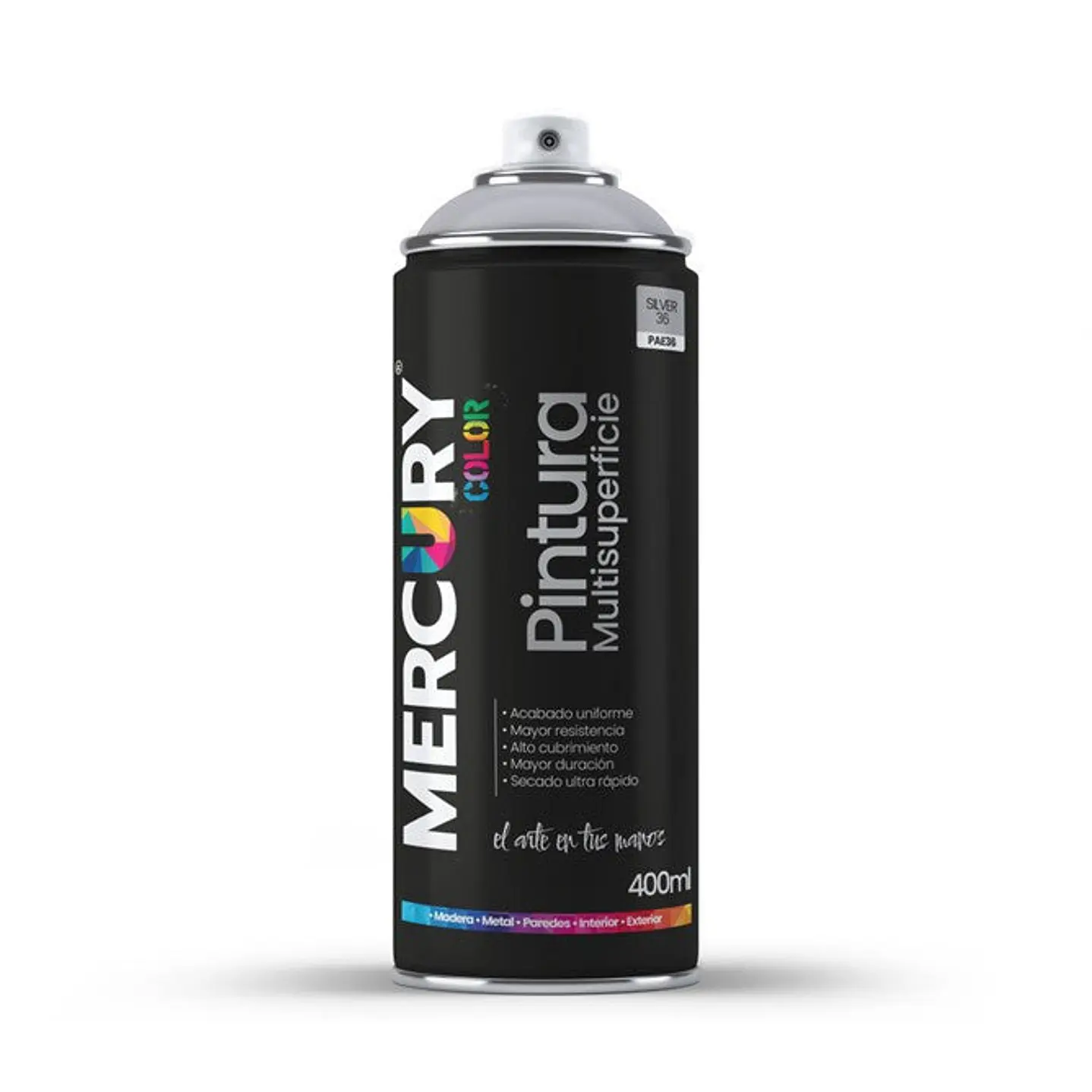 Pintura en Aerosol Mercury 400 ML Silver