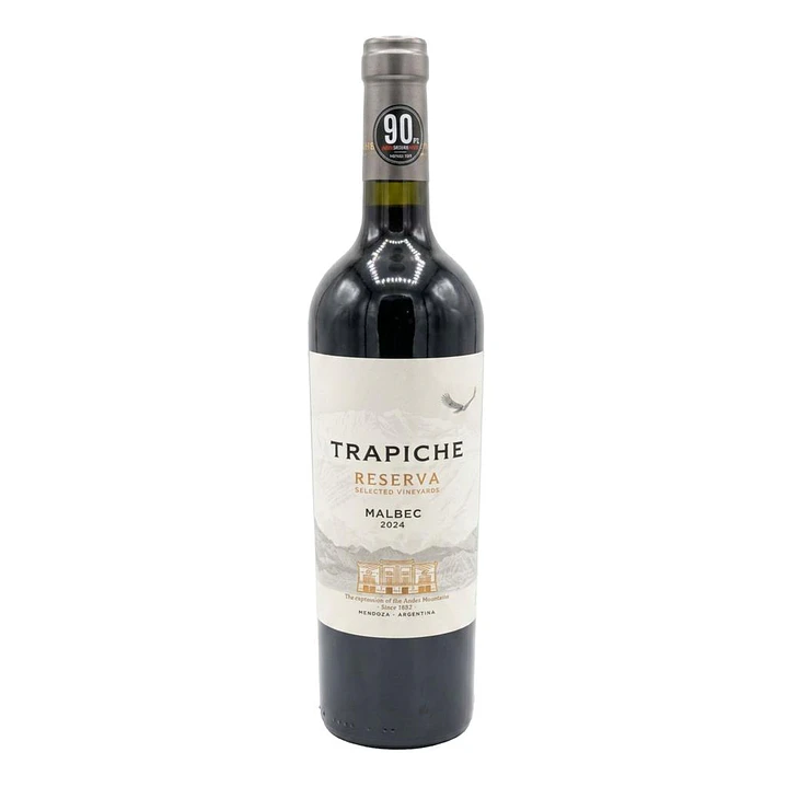 Trapiche Reserva Malbec 2024 Vino Tinto Botella de 750 mL