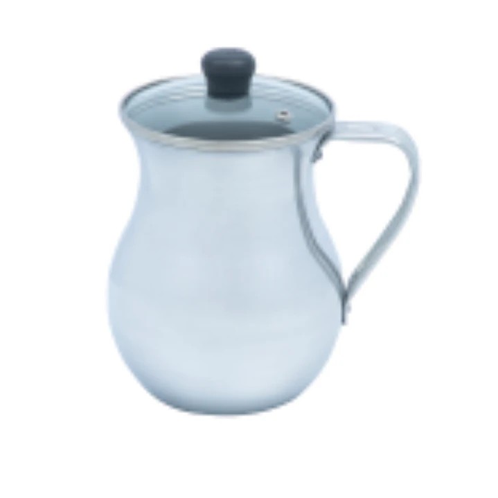 Chocolatera IMUSA Aluminio 10 cm 1.3 L Tapa de Vidrio