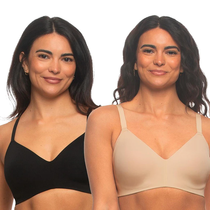 Jezebel Sostén sin Costuras y sin Varillas Mujer 2 Pzas