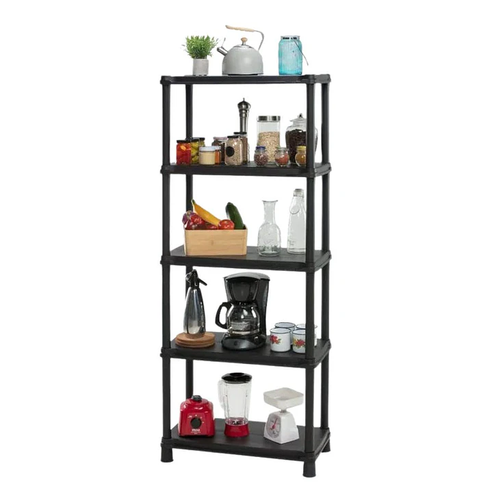 Estante Sólido Rimax 15 5 Niveles Negro