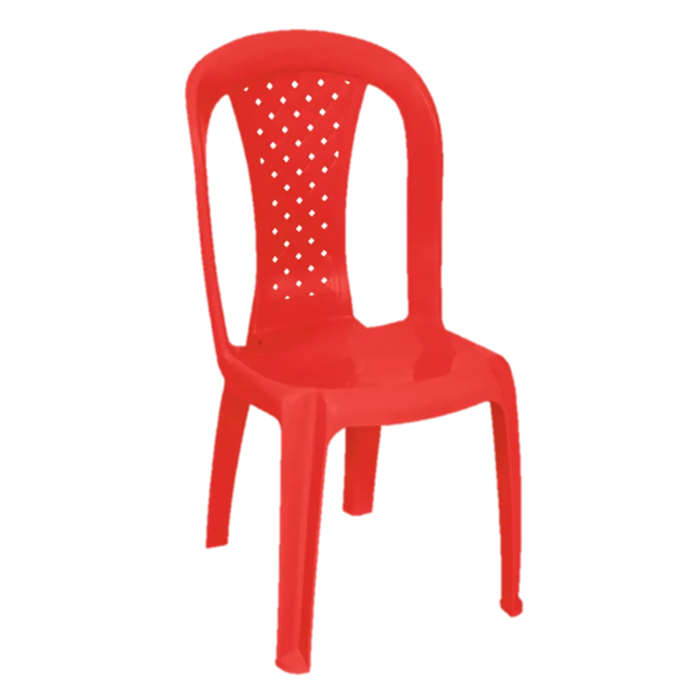 Silla Crystal Sin Brazos Rojo