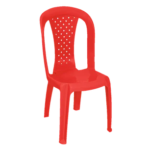 Silla Crystal Sin Brazos Rojo