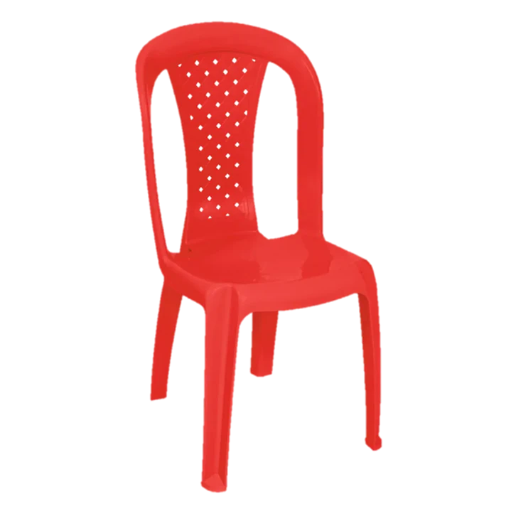 Silla Crystal Sin Brazos Rojo