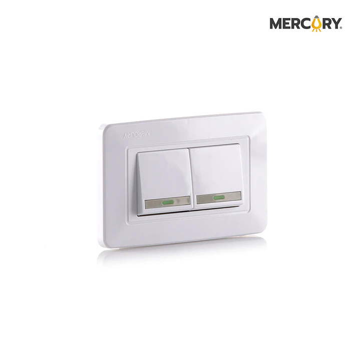 Interruptor Doble Conmutable Blanco