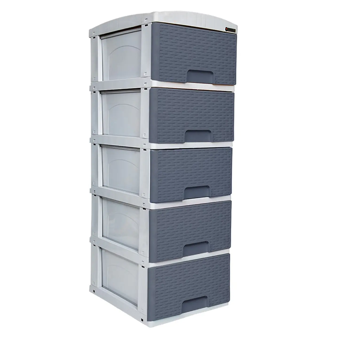 Practimueble Pequeño x 5 Cajones Rattan Gris