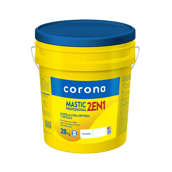 Mastic 2 en 1 Cuñete 28 KG Blanco