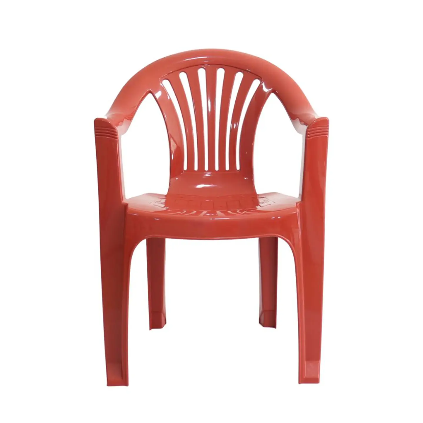 Silla Oasis Espaldar Lineal Rojo