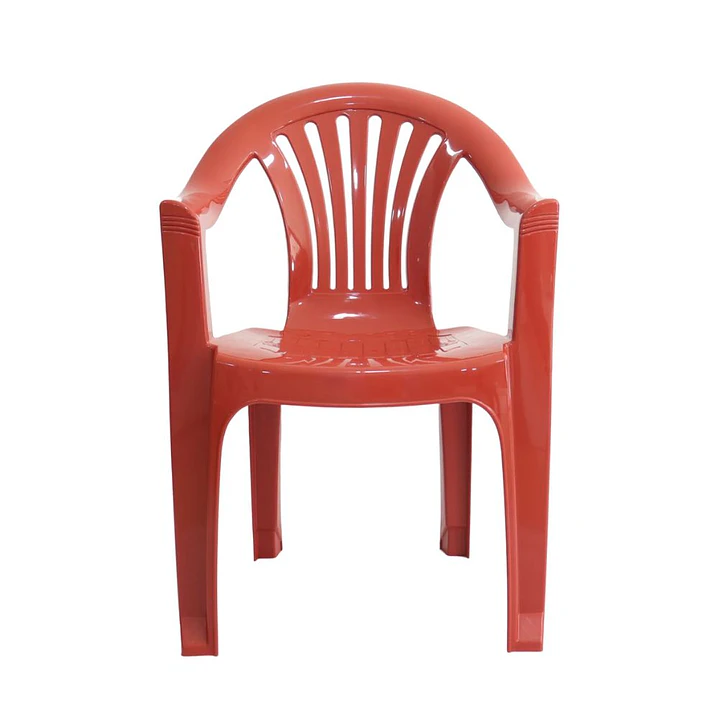 Silla Oasis Espaldar Lineal Rojo
