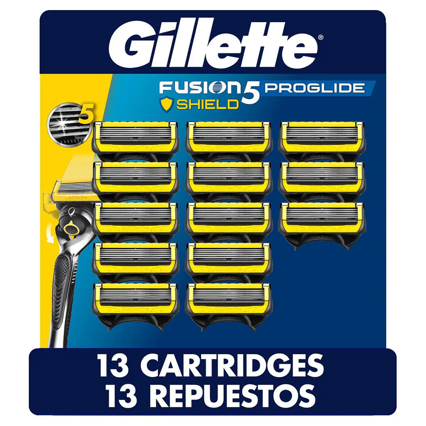 Gillette Fusion 5 Proglide Repuestos para Rasuradora 13 Unid