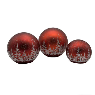 Members Selection Set de Esferas de Vidrio Luces LED 3 Unid