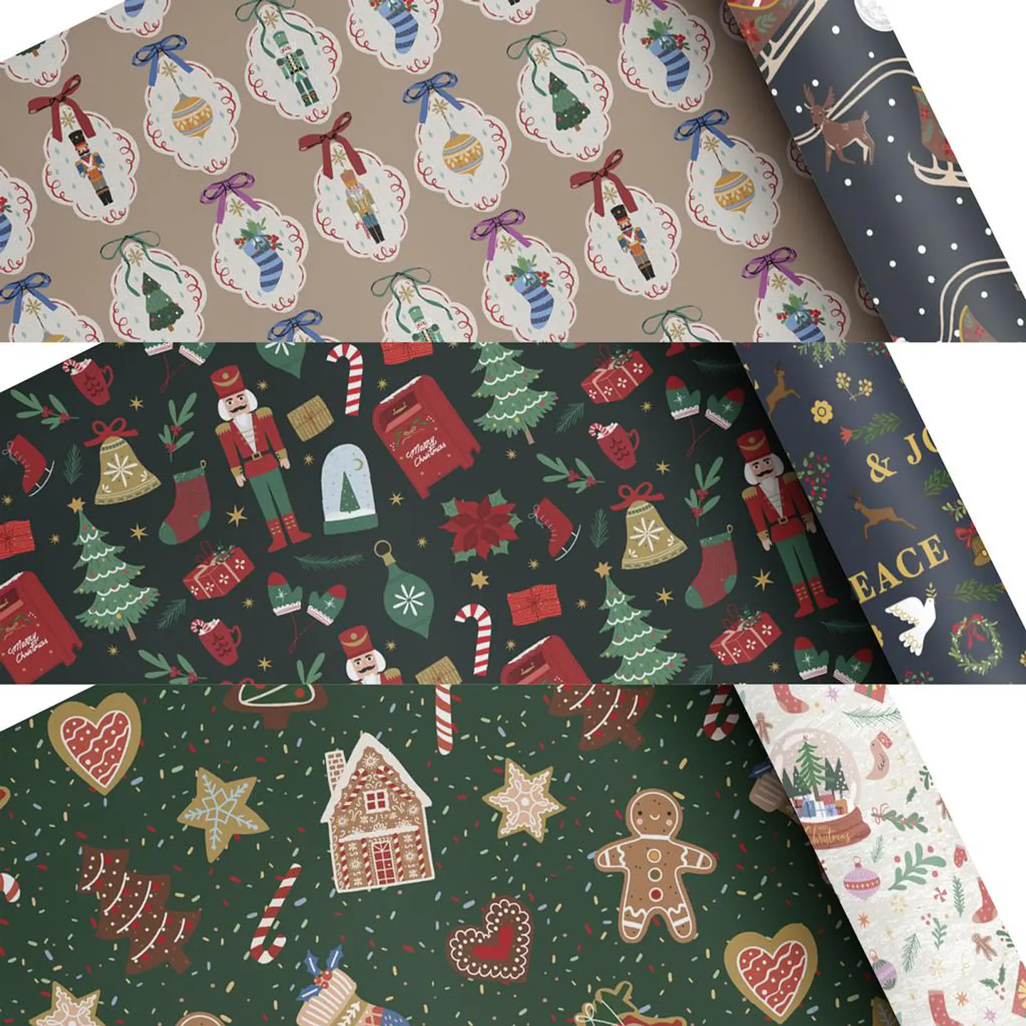 Members Selection Set Rollos Papel Reversible Regalo 3 Unid