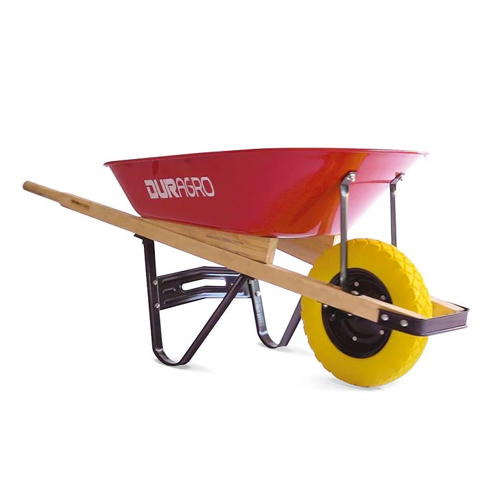 Carretilla Duragro Antipinchazo Metálica 65 Lt Rojo