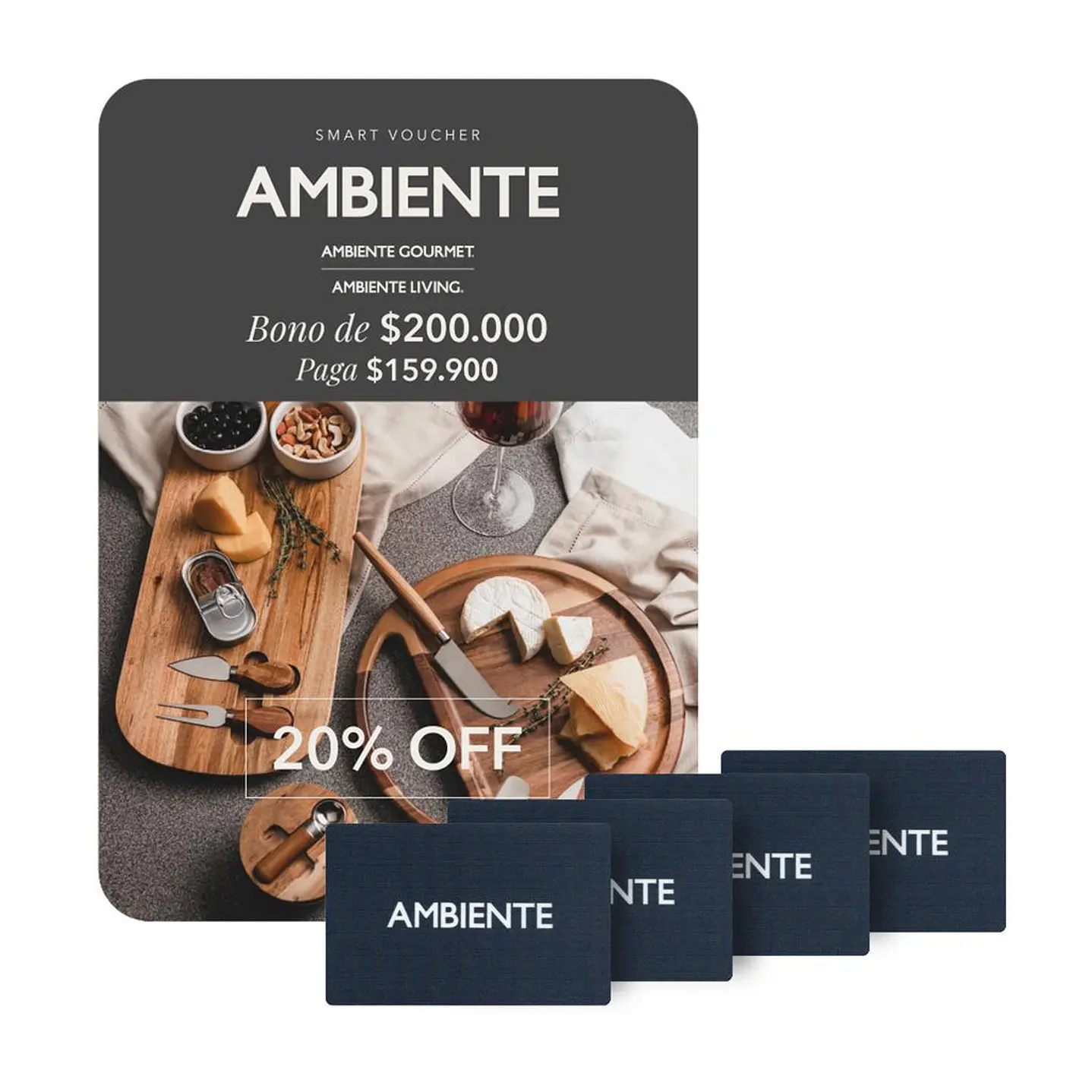 Ambiente Gourmet Living Tarjeta de Regalo Smart Voucher