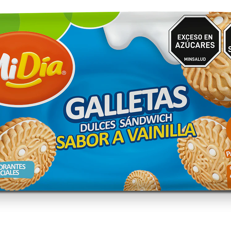 Galleta Crema Vainilla MiDía 408 g