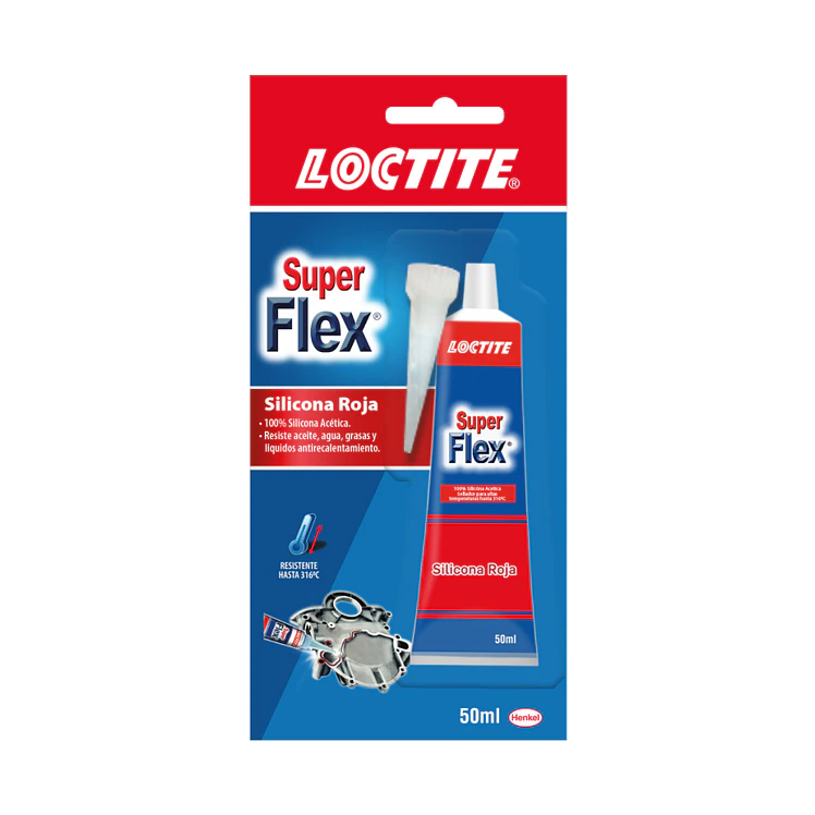 Silicona Loctite Super Flex Roja Alta Temperatura 50 ml 1