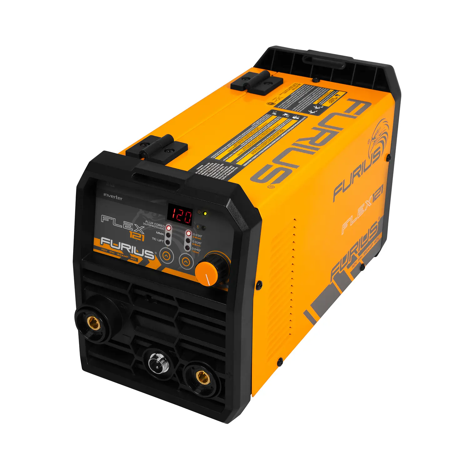 Soldador Inversor Furius Flex121 Flux Core 120 A 110 V 1 kg 8