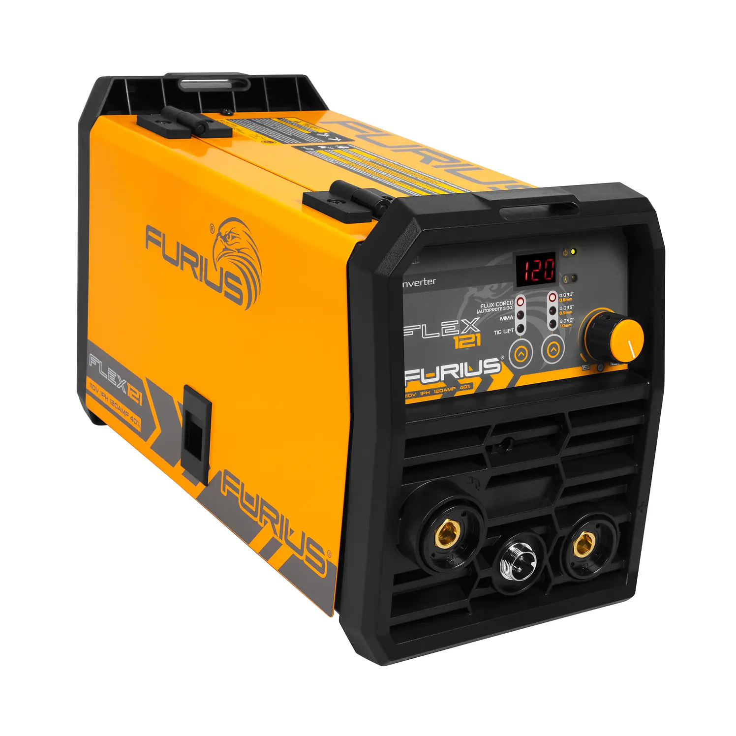 Soldador Inversor Furius Flex121 Flux Core 120 A 110 V 1 kg 13