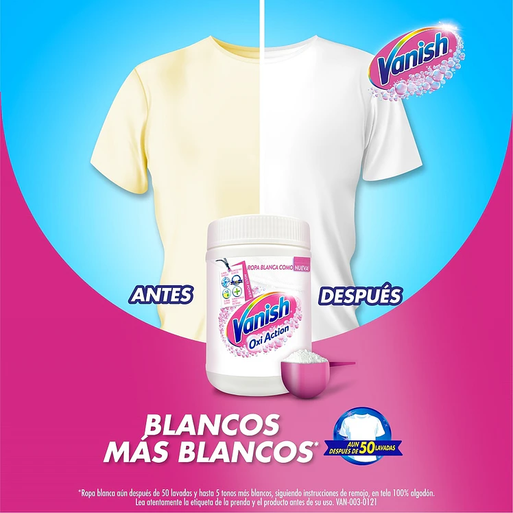 Desmanchador Vanish polvo blanco 450 g 3