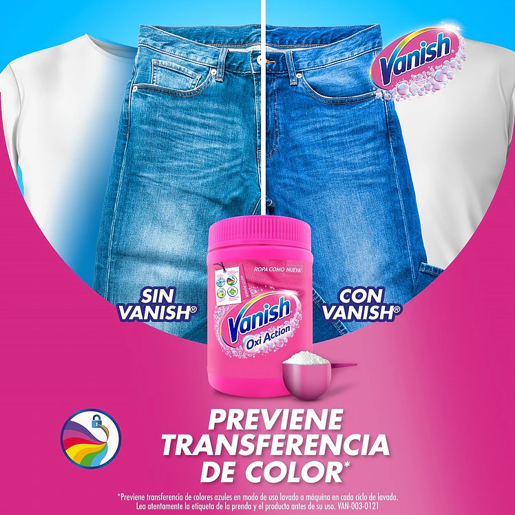 Quita Manchas Vanish Polvo Rosa 450 G 4