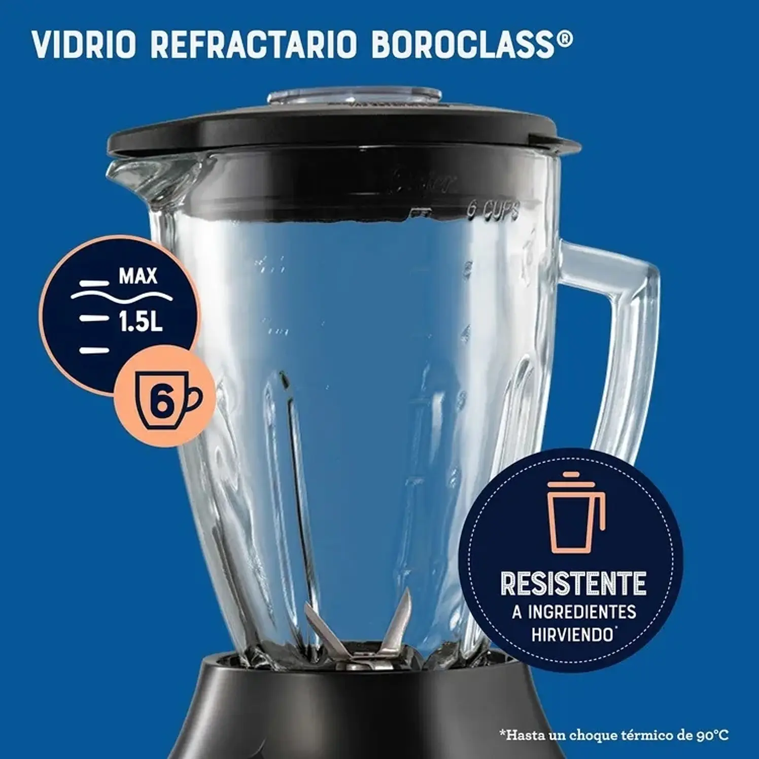 Licuadora OSTER 2174280 600 W Negro 3