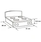 Estufa De Mesa Abba 4 Puestos Gas Natural QL ST4005 - Miniatura 5