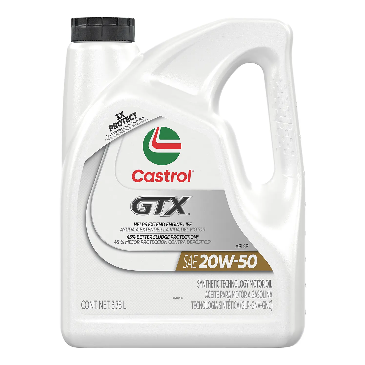 Aceite Castrol GTX 20W50 x 1 Galón