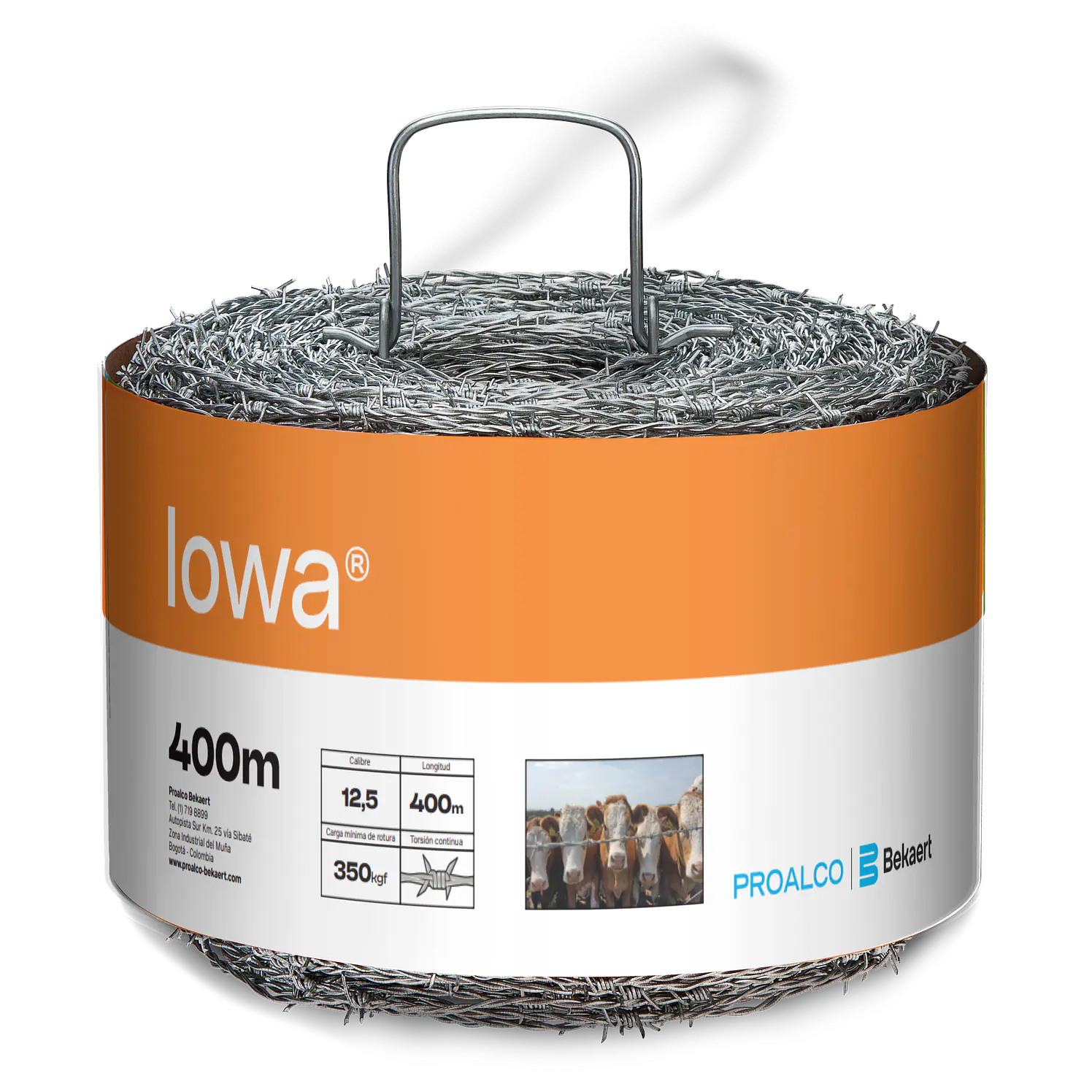 Alambre Puas Proalco Lowa Calibre12.5 x 400 m Proalco