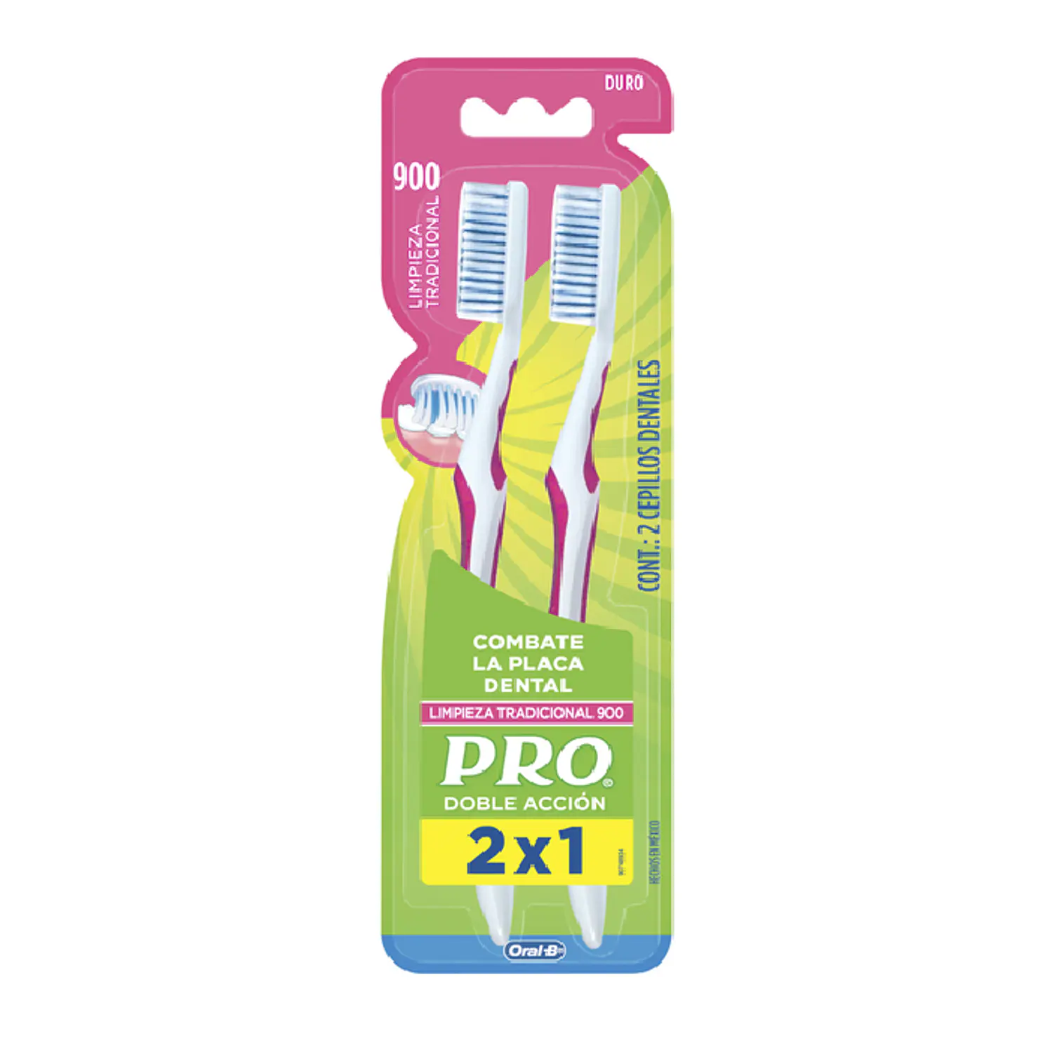 Cepillo Dental Duralon PRO Doble Acción 2 und