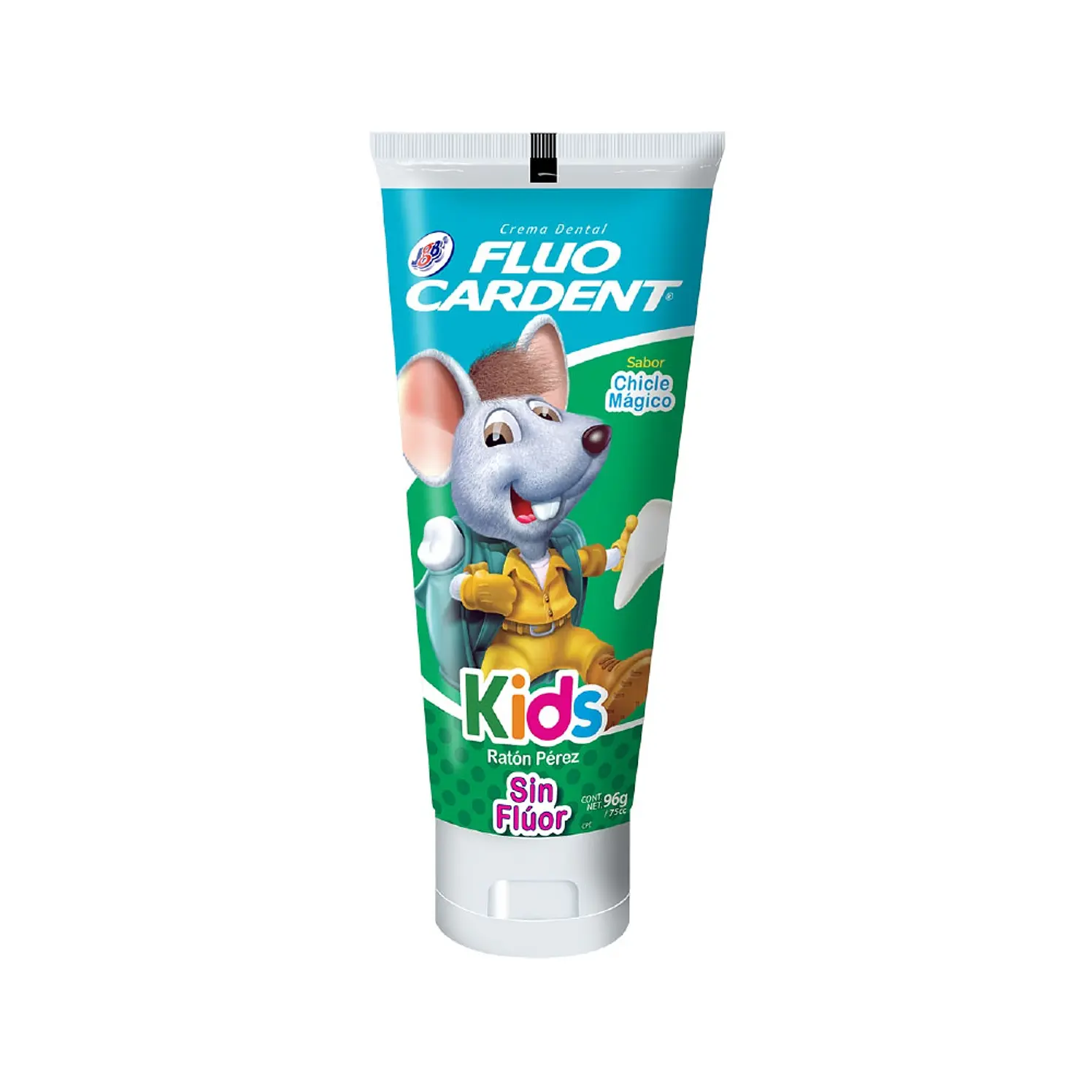 Crema Dental Fluocradent Kids Raton Sin Flúor x 96 g