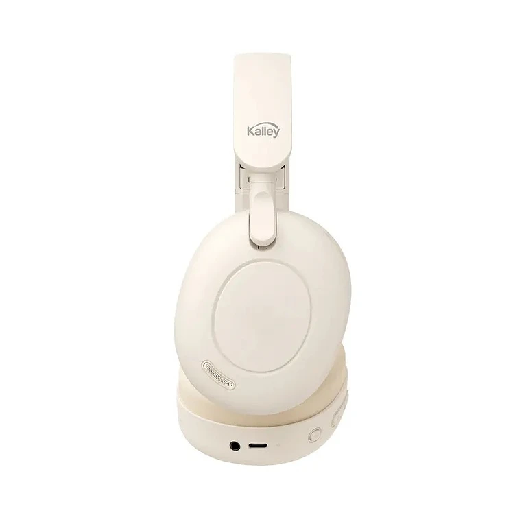 Audífonos Crema De Diadema Kalley Inalámbricos Over Ear 3