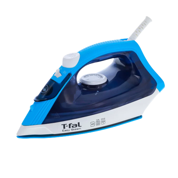 Plancha De Vapor T FAL Easy Steam con Suela XL Cerámica Azul 1
