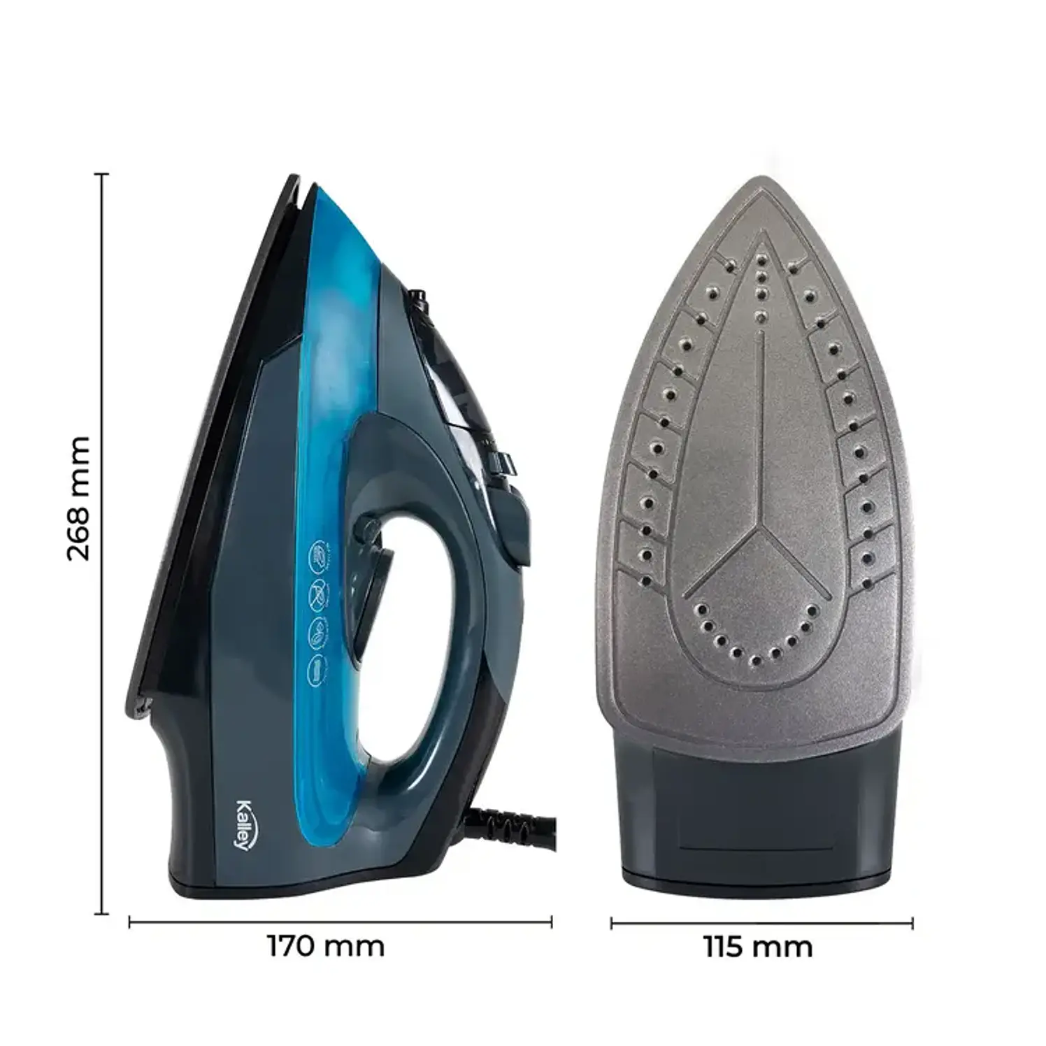 Plancha de Ropa Vapor Kalley Suela cerámica K PVAD 3