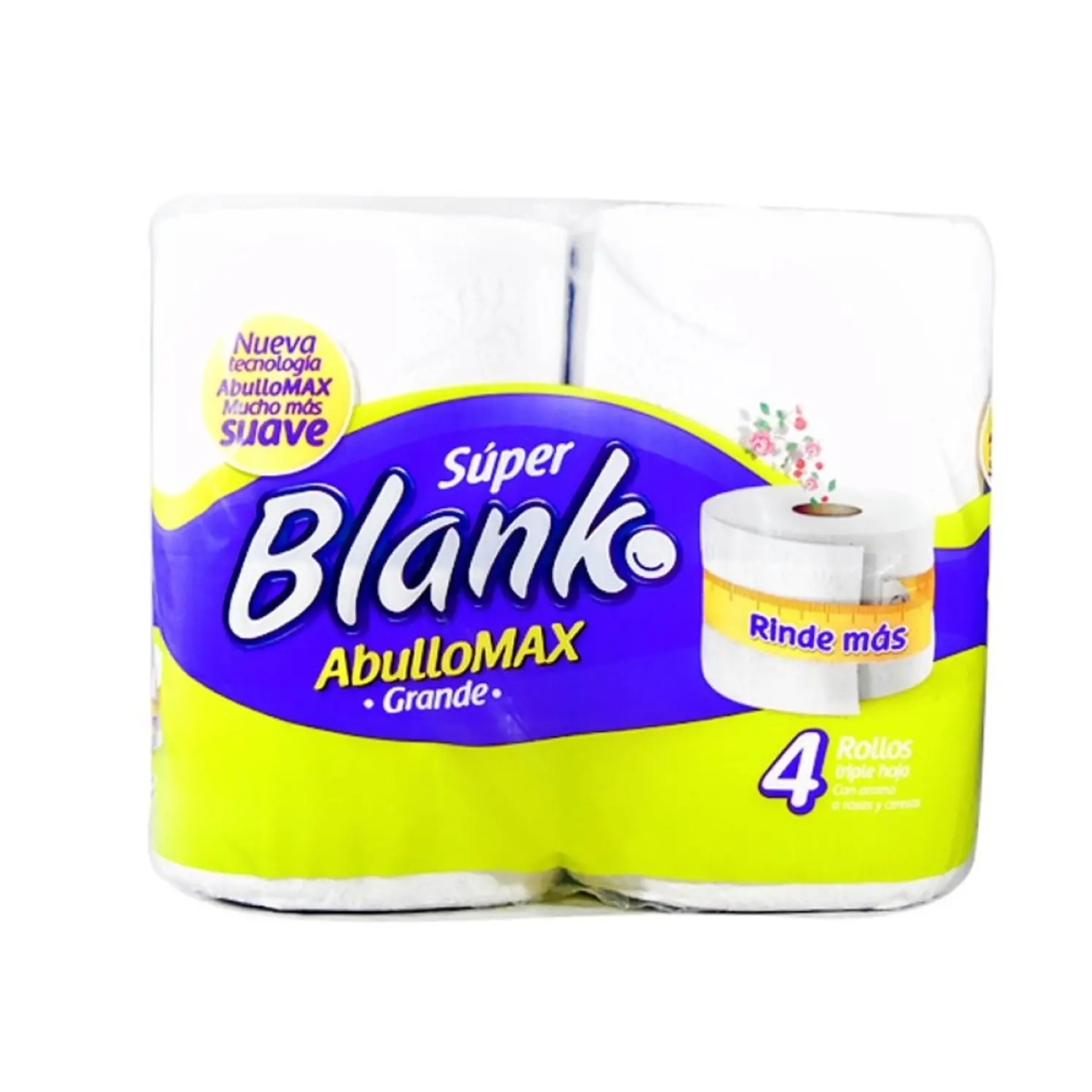 Papel Higiénico Super Blanco Grande Abullonado 4Rx22 M